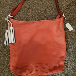 Coach Perforated Leather handbag